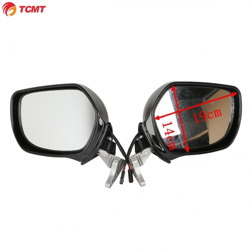TCMT  Mirror For Honda Goldwing GL1800 Black Pair Rear View Mirror Turn Signals For Honda Goldwing GL1800 F6B 13-17