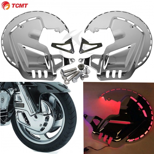 TCMT For Honda GL1800 Front Ring of Fire Brake Disc Rotor Covers led For Honda Goldwing GL1800 01-11