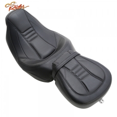 CC Rider XF2906SC231-01-BK Front Rider Driver Pillion Seat For Harley Road King 09-20 Road Glide 09 15-20