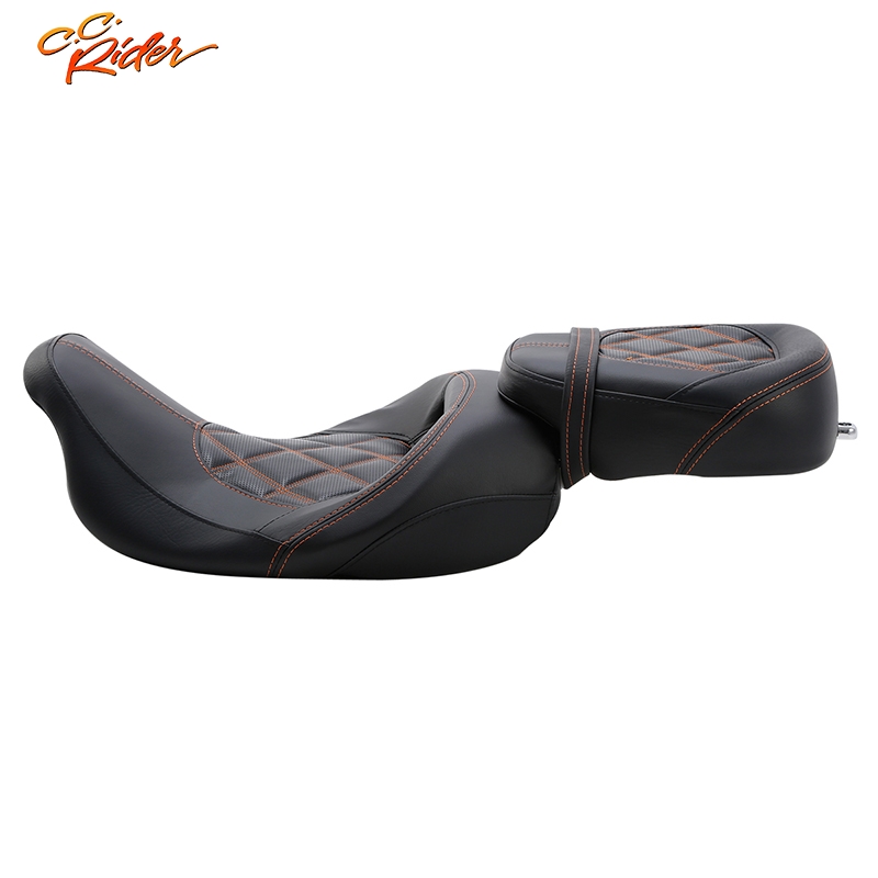 TCMT Two-Piece Driver & Passenger Seat For Harley CVO Street Road King Glide 2009-2023