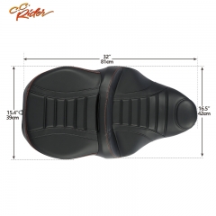 CC Rider XF2906SC52-02-BO2 Passenger Rider Seat Fit For Harley Tri Glide Electra Glide 2009-2020