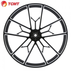 TCMT XF2906C270-A-26+C218 Black 26'' X 3.5'' Front Wheel Rim Hub For Harley Touring Dual Disc 2008-2020