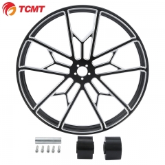 TCMT XF2906C270-A-26+C218 Black 26'' X 3.5'' Front Wheel Rim Hub For Harley Touring Dual Disc 2008-2020