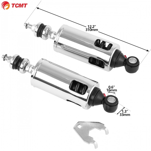 TCMT XF2906C299-E Pair Heavy Duty Rear Premium Shocks Suspension Fit For Harley Softail 2000-2017