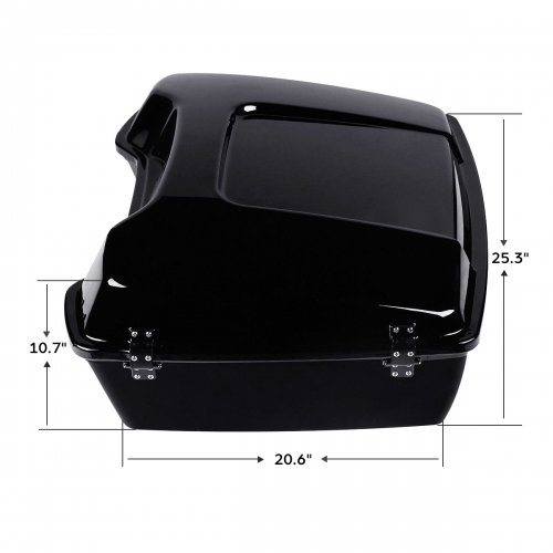 Chopped Tour Pak Pack Trunk W/ Latch For Harley Road King Electra Glide 1997-13