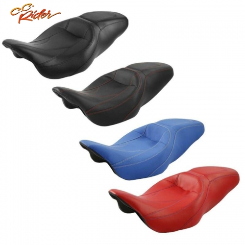 CC Rider XF2906S03-02 Two Up Driver Passenger Seat Fit For Harley Touring Street Glide 2009-2020 5 color