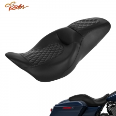 CC Rider XF2906S03-01 Two Up Driver Passenger Seat Fit For Harley Touring Street Glide 2009-2020 4 color