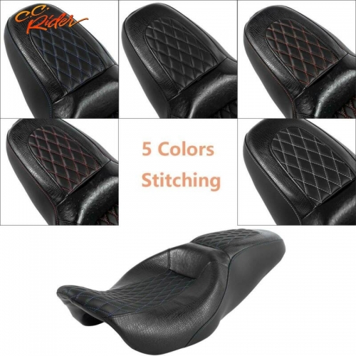 CC Rider XF2906S03-03 Two Up Driver Passenger Seat Fit For Harley Touring Street Glide 2009-2020 5 color