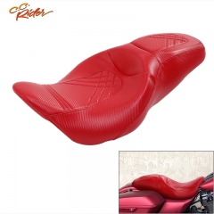CC Rider XF2906S03-01 Two Up Driver Passenger Seat Fit For Harley Touring Street Glide 2009-2020 4 color