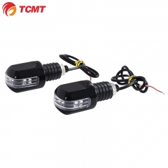 TCMT Handlebar Grip Bar End LED Light Indicator Fit For Harley Chopper Roller