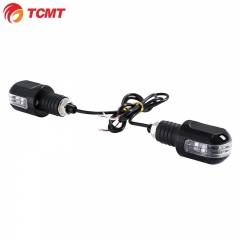 TCMT Handlebar Grip Bar End LED Light Indicator Fit For Harley Chopper Roller