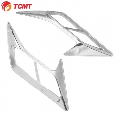 TCMT XF29012038-E Chrome ABS Front Fender Trims Side Accent Fit For Honda Goldwing GL1800 2018-20