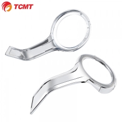 TCMT XF29012035-E Chrome Fog Light Trim Rings Case Cover Fit For Honda Goldwing GL1800 2018-2020