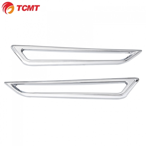 TCMT XF29012034-E Chrome Rear Brake Tail Lights Trim Accents Fit For Honda Goldwing GL1800 2018-20