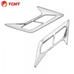 TCMT XF29012038-E Chrome ABS Front Fender Trims Side Accent Fit For Honda Goldwing GL1800 2018-20