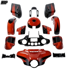 HR3 body kit/Fairing For Harley CVO Street Glide FLHXSE 14-21 Sunburst Orange