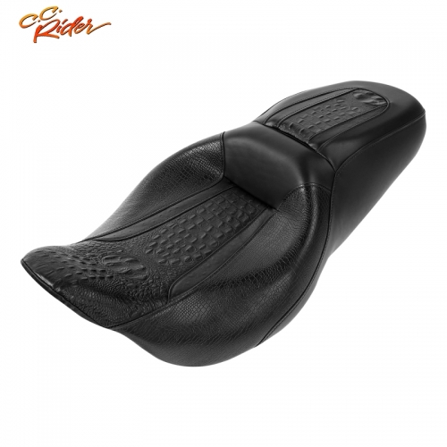 CC Rider S03-04-BK Driver Passenger Seat For Harley Touring Road King Road Glide 2009-2020