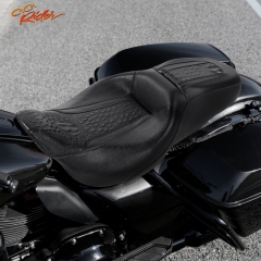 CC Rider S03-04-BK Driver Passenger Seat For Harley Touring Road King Road Glide 2009-2020