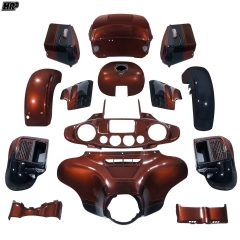 HR3 body kit Fairing For Harley CVO Limited 2019 Auburn Sunglo & Black Hole With Rich Bourbon