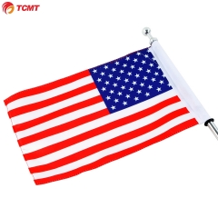 TCMT Luggage Rack Vertical Flag Pole American For 2001-2017 Honda GoldWing GL1800