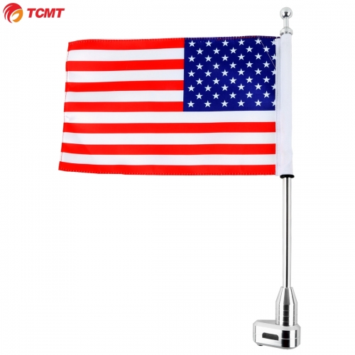 TCMT Luggage Rack Vertical Flag Pole American For 2001-2017 Honda GoldWing GL1800