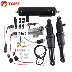 TCMT 12V Rear Air Ride Suspension Air Tank For Harley Touring Street Glide 1994-2020