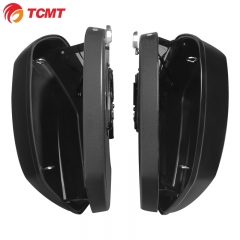 XF111590-GB Black Hard Saddlebags Saddle Bags Fit For Harley Softail Low Rider ST 2022-2024