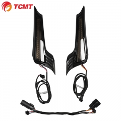 XF2906C651-BK Rear Fender LED Filler Panel Light Fit For Harley Street Road Glide 14-23 Black