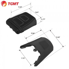 XF2906C570 Passenger Pillion Seat Fender Extension Fit For Harley Sportster S RH1250S 21-24