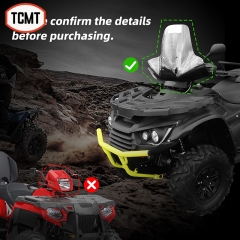 TCMT XF110605 51*90CM Large Windshield Windscreen For Polaris Honda Yamaha Kawasaki Can-Am