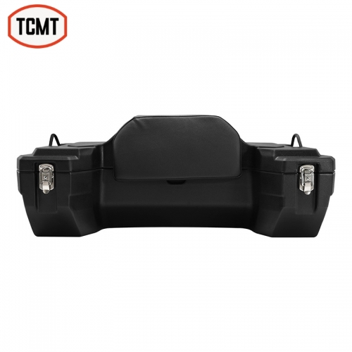 XX-9905 Universal 82L ATV Part Rear Rack Back Seat Storage Pack Luggage Trunk &Backrest